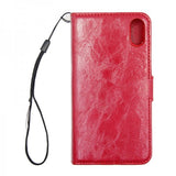 iPhone X/iPhone Xs Etui Detachable Wallet Case Rød