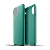 Mujjo iPhone 11 Pro Max Deksel Full Leather Case Alpine Green