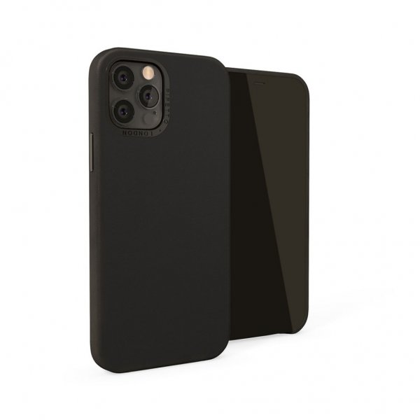 Pipetto Magnetic Leather Case för iPhone 12/12 Pro Svart