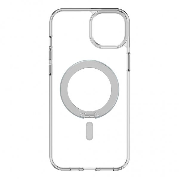 Decoded iPhone 15 Plus Deksel Recycled Plastic Transparant Loop Stand Back Cover Klar