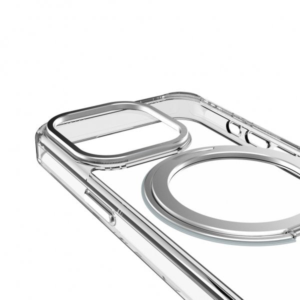 Decoded iPhone 15 Pro Deksel Recycled Plastic Transparant Loop Stand Back Cover Klar