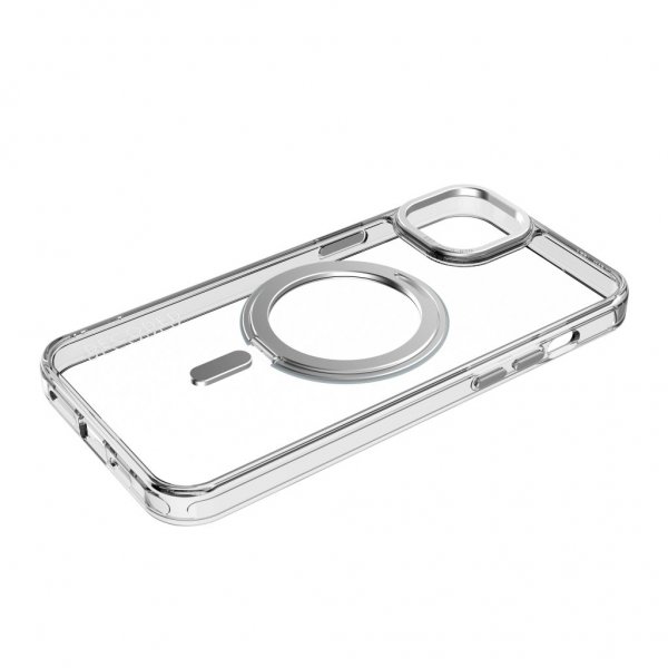 Decoded iPhone 15 Plus Deksel Recycled Plastic Transparant Loop Stand Back Cover Klar