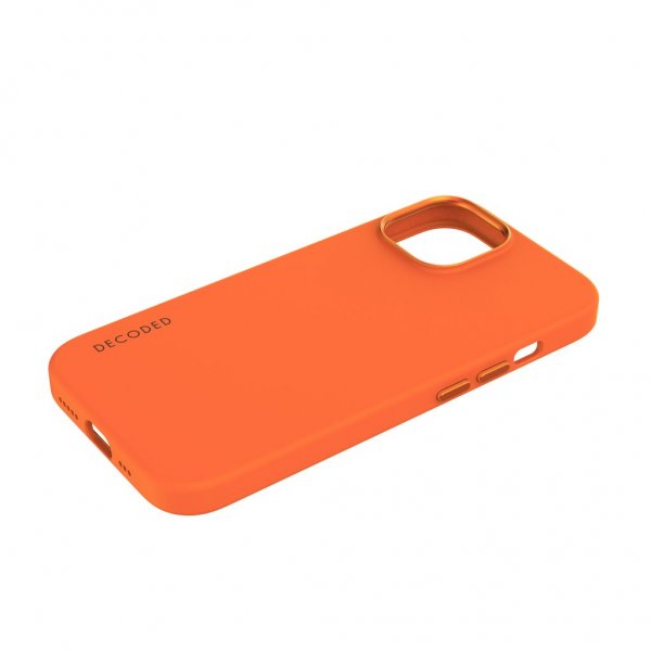 Decoded iPhone 15 Plus Deksel Silicone Backcover Apricot