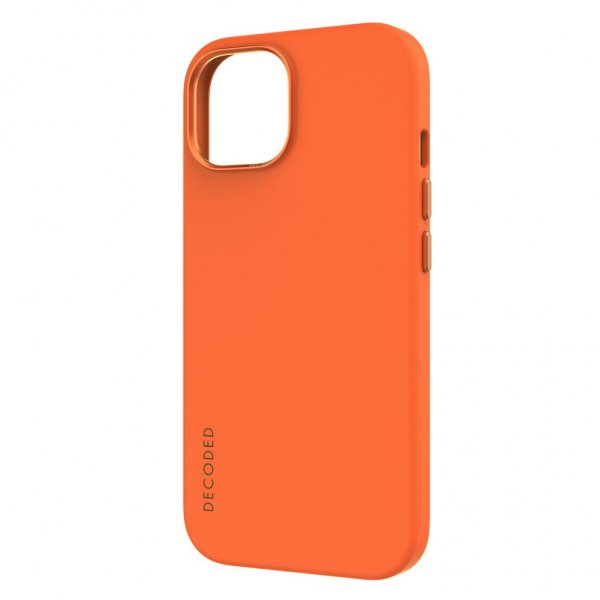 Decoded iPhone 15 Plus Deksel Silicone Backcover Apricot
