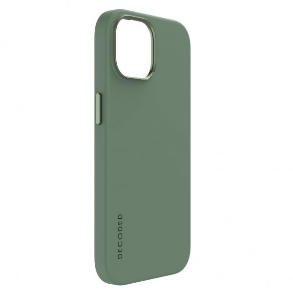 Decoded iPhone 15 Plus Deksel Silicone Backcover Sage Leaf Green