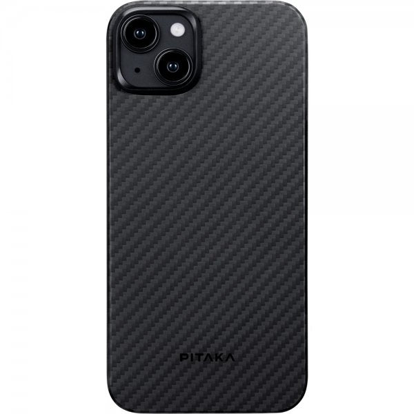 Pitaka iPhone 15 Plus Deksel MagEZ Case 4 Black/Grey Twill