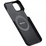 Pitaka iPhone 15 Plus Deksel MagEZ Case 4 Black/Grey Twill