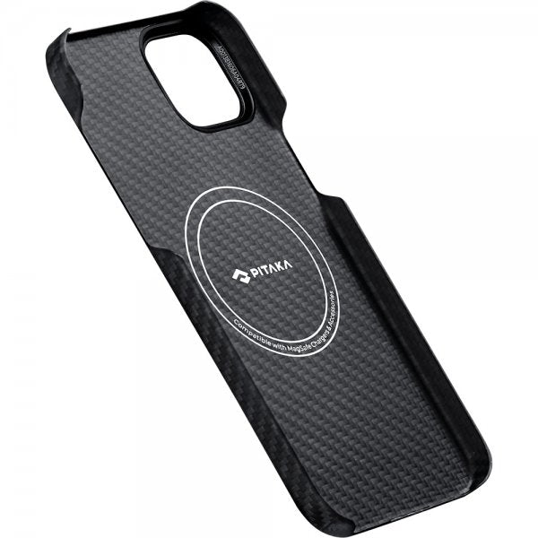 Pitaka iPhone 15 Deksel MagEZ Case 4 Black/Grey Twill