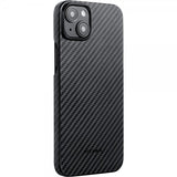Pitaka iPhone 15 Plus Deksel MagEZ Case 4 Black/Grey Twill