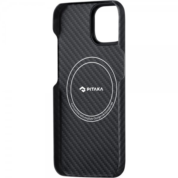 Pitaka iPhone 15 Plus Deksel MagEZ Case 4 Black/Grey Twill