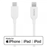 Deltaco Kabel USB-C Cable with Lightning Connector 2m Hvit