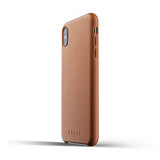 Mujjo iPhone Xs Max Deksel Full Leather Case Tan