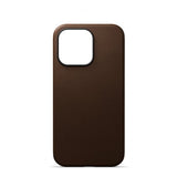 Journey iPhone 13 Pro Deksel Ekte Skinn MagSafe Mørkebrun
