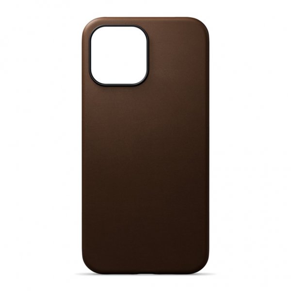 Journey iPhone 13 Pro Max Deksel Ekte Skinn MagSafe Mørkebrun