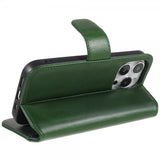 Nordic Covers iPhone 14 Pro Max Etui Essential Leather Juniper Green