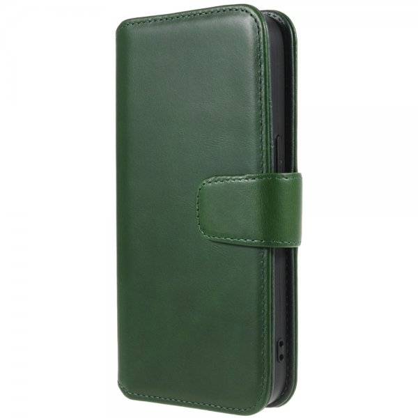 Nordic Covers iPhone 12/iPhone 12 Pro Etui Essential Leather Juniper Green