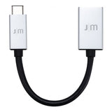 Just Mobile Adapter USB-C Til USB AluCable Svart Sølv