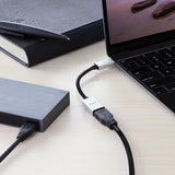 Just Mobile Adapter USB-C Til USB AluCable Svart Sølv