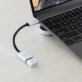 Just Mobile Adapter USB-C Til USB AluCable Svart Sølv