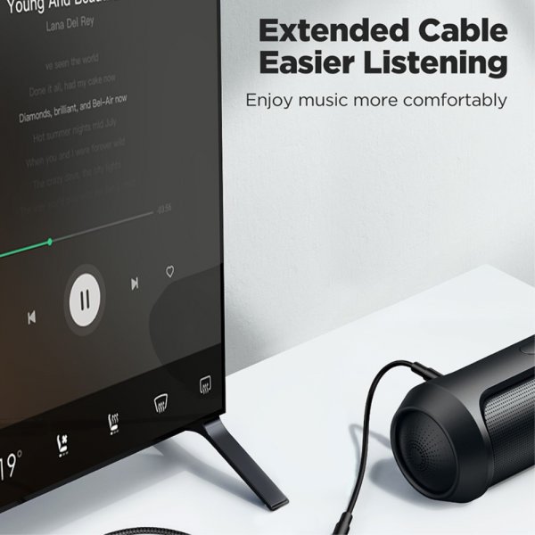 Joyroom Kabel AUX Audio Extension Cable 3.5mm 1.2m
