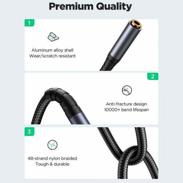 Joyroom Kabel AUX Audio Extension Cable 3.5mm 1.2m