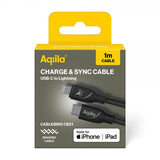 Aqiila Kabel Cablebird CB21 USB-C/Lightning 60W 1m Svart