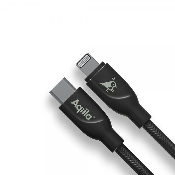 Aqiila Kabel Cablebird CB21 USB-C/Lightning 60W 1m Svart