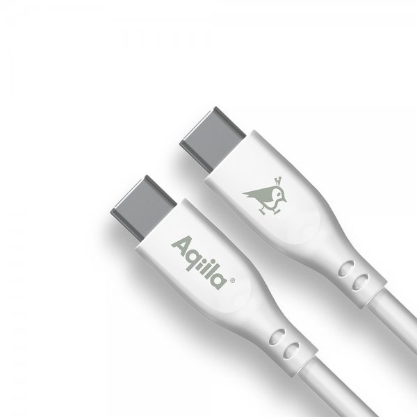 Aqiila Kabel Cablebird CS12 USB-C/USB-C 60W 2m Hvit