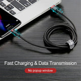 Baseus Kabel Cafule Cable USB-A/USB-C 3m Rød Svart