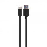 Xqisit Kabel Charge & Sync USB-A/USB-C 1m Svart