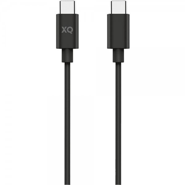 Xqisit Kabel Charge & Sync USB-C/USB-C 1m Svart