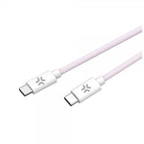 Celly Kabel Cotton Braided USB-C/USB-C 1.5m Rosa