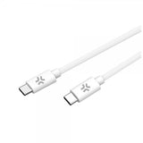 Celly Kabel Cotton Braided USB-C/USB-C 1.5m Hvit