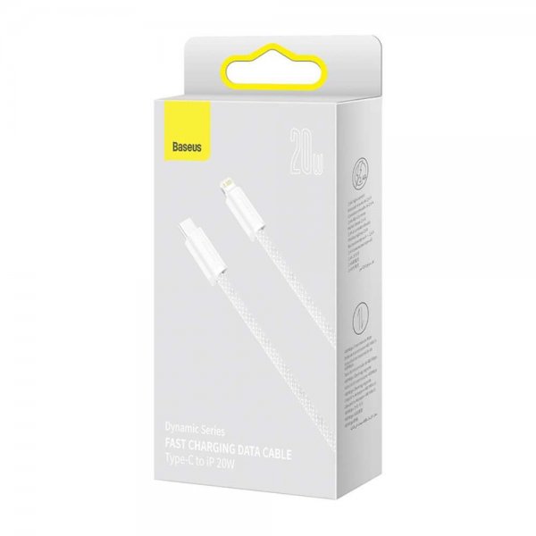 Baseus Kabel Dynamic Series USB-C till Lightning 1 m Hvit
