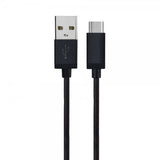 Xqisit Kabel Flettet USB-A/USB-C 1.8m Svart