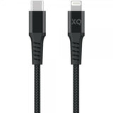 Xqisit Kabel Flettet USB-C/Lightning 2m Svart