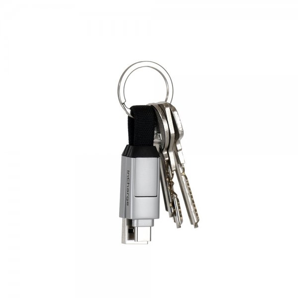 Rolling Square Kabel inCharge 6 Keyring Moon White