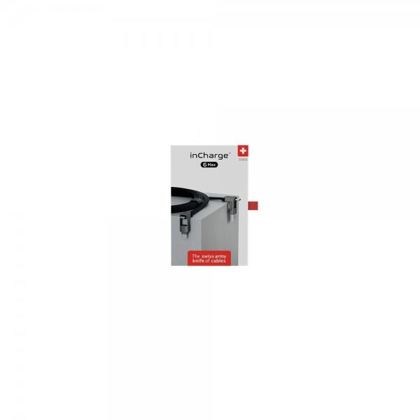 Rolling Square Kabel inCharge 6 Max 1.5m 6in1 Mercury Gray