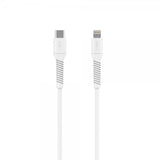 Fixed Kabel Liquid Silicone USB-C/Lightning 1.2m Hvit