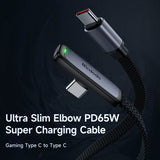 Kabel Mobilspill USB-C til USB-C Vinklet 18 m