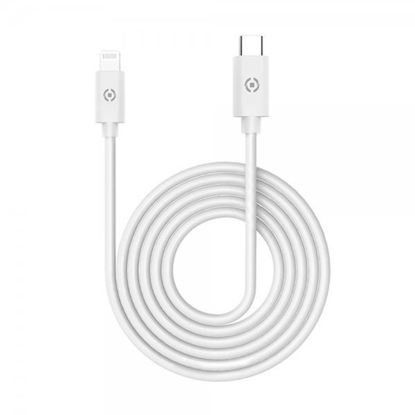 Celly Kabel USB-C/Lightning 2M Hvit