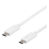 Deltaco Kabel USB-C/USB-C 2m Hvit