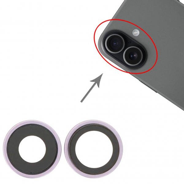 Kameralinser med ramme for iPhone 17 - lavendel