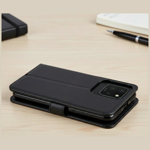 Beline Xiaomi Redmi 15C Etui Marv Wallet Svart