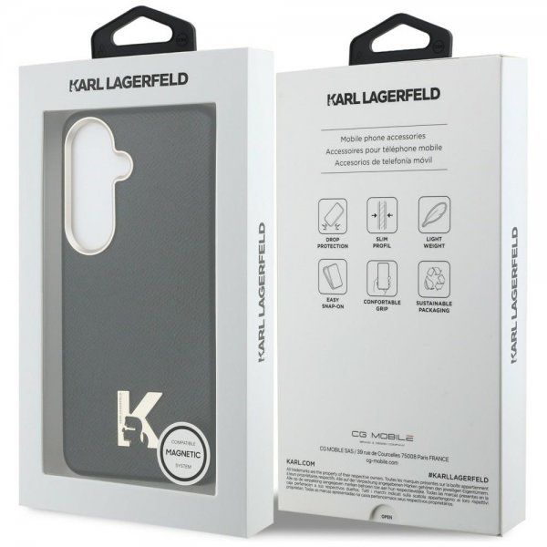 Karl Lagerfeld Samsung Galaxy S26 Deksel K Logo MagSafe Svart