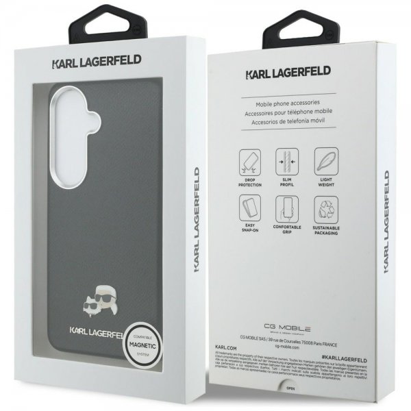 Karl Lagerfeld Samsung Galaxy S26 Plus Deksel Saffiano MagSafe Svart