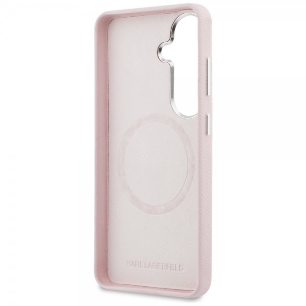 Karl Lagerfeld Samsung Galaxy S26 Plus Deksel Saffiano MagSafe Rosa