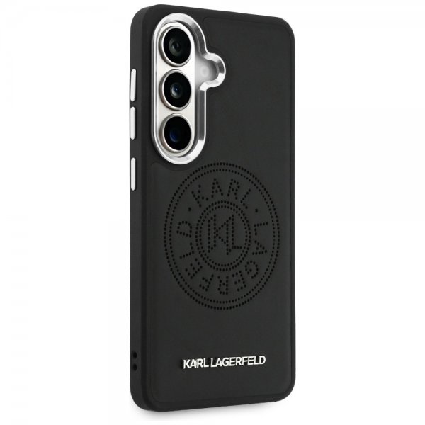 Karl Lagerfeld Samsung Galaxy S26 Deksel Perforated Logo MagSafe Svart
