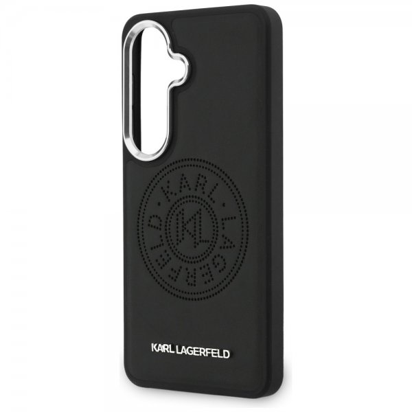 Karl Lagerfeld Samsung Galaxy S26 Deksel Perforated Logo MagSafe Svart