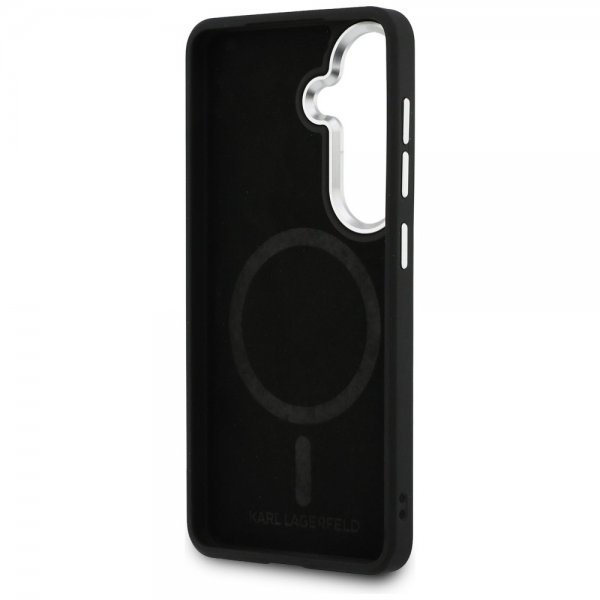 Karl Lagerfeld Samsung Galaxy S26 Plus Deksel Perforated Logo MagSafe Svart